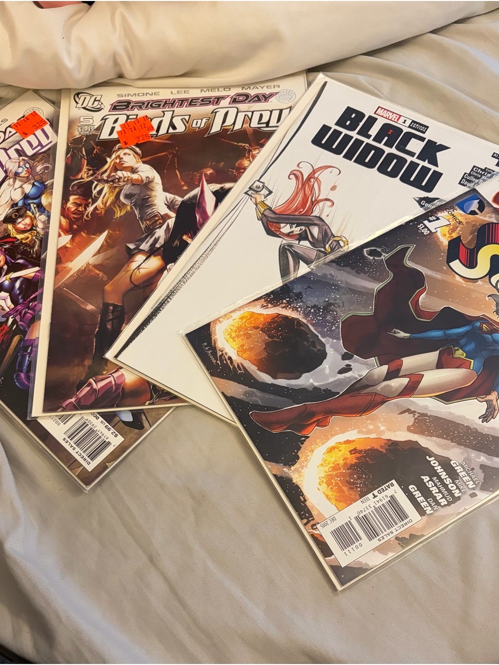 Mixed Comic Book Lot - Superhero & Black Widow Covers